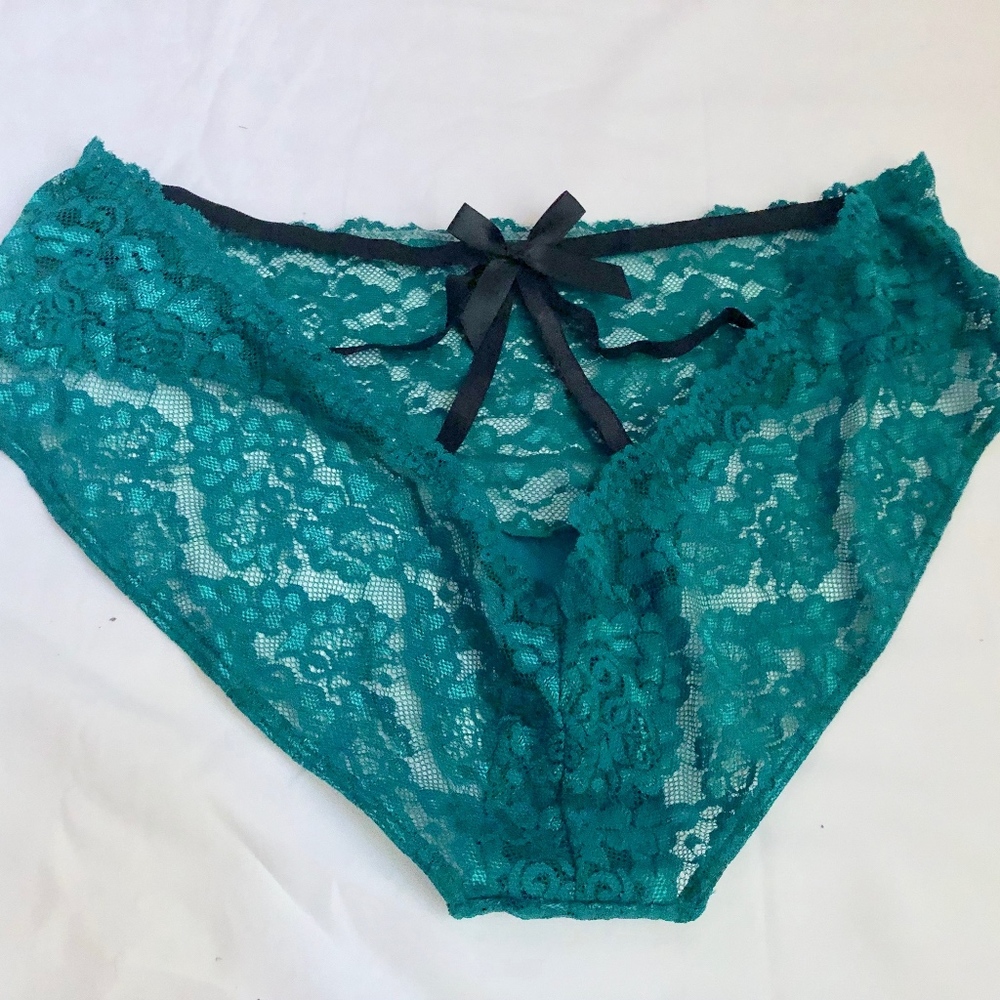 Emerald Green Cage-Back Hipster Panty NWOT 2X